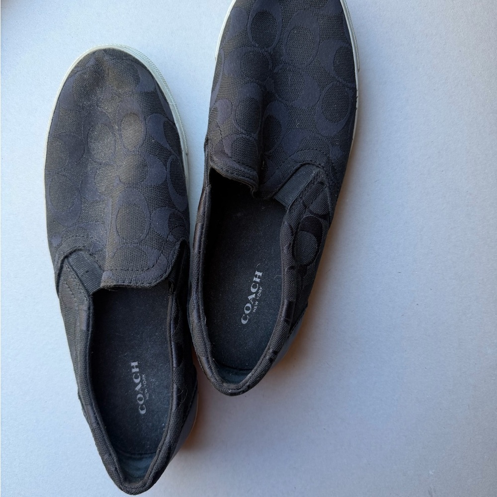 Coach Dark Gray Slip-On Athletic Shoes